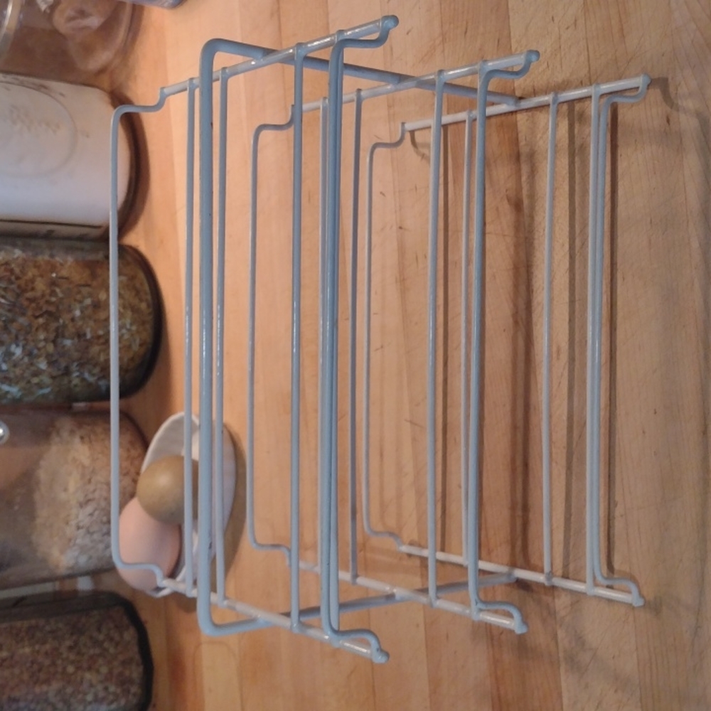 Vintage Coated Wire Kitchen Wrap Holder - Picture 4 of 7